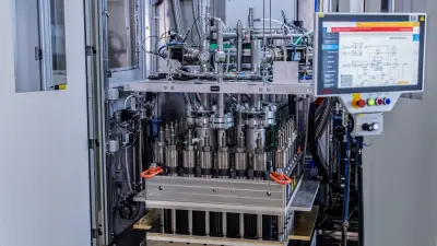PEM-Elektrolyse-Stack im Testbetrieb bei Bosch in Linz zur Simulation realer Betriebsbedingungen